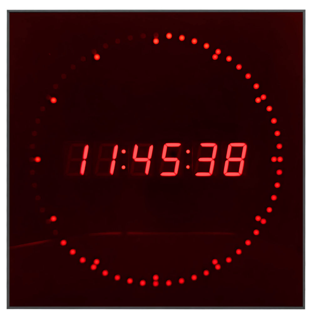 LCD-38-6-R350-LTC Timecode Display Side